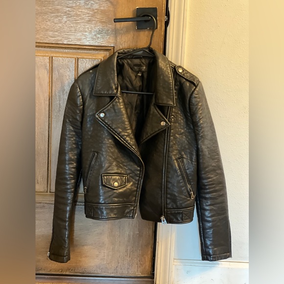 LeatherJacket! TopShop leather jacket. - Picture 2 of 7